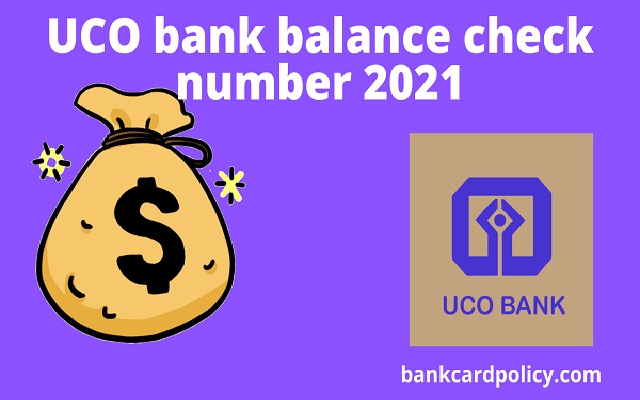 UCO bank balance check number
