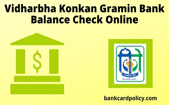 Vidharbha Konkan Gramin Bank Balance Check Online
